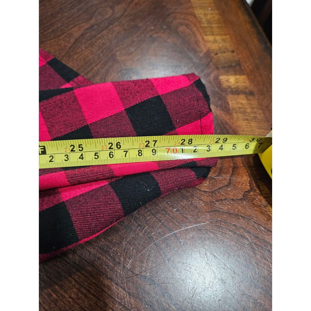 Vintage Hot Topic Red Black Plaid Pleated Skirtall Overall Bib Dress Plus 2x - Picture 7 of 7